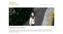 Desktop Screenshot of mirandamilinkovich.com
